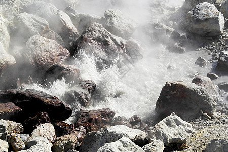 葡萄牙圣米格尔岛Furnas蒸汽旅行河泉地面喷气喷泉火山炉子烹饪旅游图片