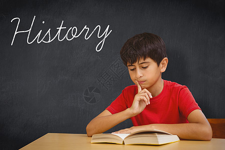 历史反对黑板专注教育架子学习书架教科书小学智力童年下巴图片