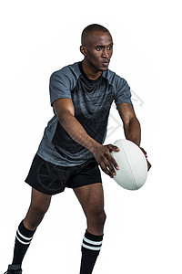 橄榄球玩家准备投球服装运动体育活动竞技黑色表情力量男人男性图片