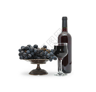 红酒瓶子酒精酒杯营养高脚杯饮食水果植物藤蔓静物图片