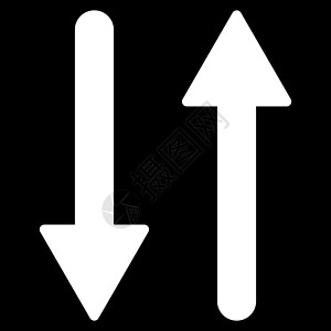 交换垂直平面白颜色图标 V字拖指针运动字形镜子同步方法倒置变体黑色图片