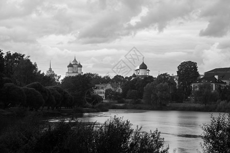 普斯科夫河对抗克里姆林宫和教会图片