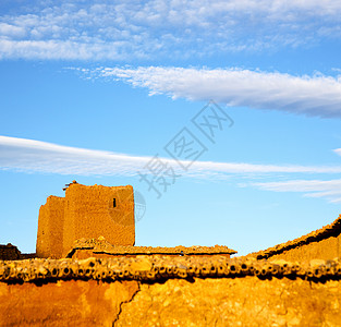 在摩洛科古老的交汇和喜喜中 非洲云文化城市建筑风景戏剧性农村古堡全景旅游旅行图片
