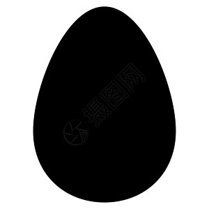 鸡蛋平面黑色图标数字形式细胞食物字形早餐图片