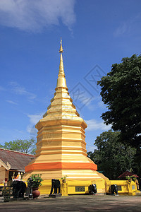 泰国雕塑装饰寺庙绘画旅行纪念碑风格崇拜金子文化墙纸图片