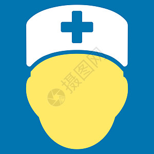 医生负责人图标药品用户卫生医疗蓝色保健医院字形背景救护车图片