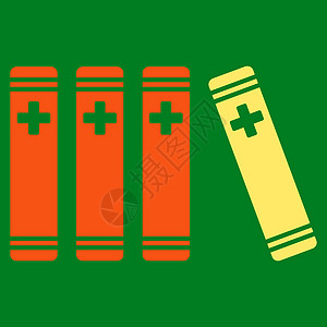 医疗书籍图标背景帮助图书图书馆绿色办公室手册药品文档药店图片