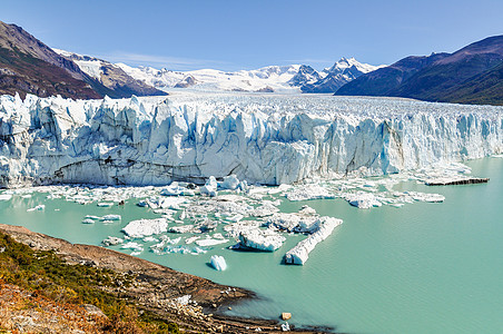 阿根廷佩里托莫雷诺冰川 全景国家假期吸引力山脉地标环境荒野旅游公园旅行图片