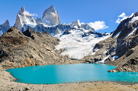 泻湖 菲茨罗伊 El Chalten 阿根廷顶峰公园山脉成就挑战天空风景国家蓝色冰川图片