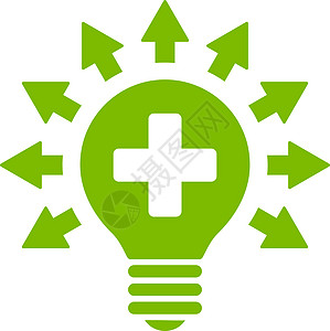 消感染灯光图标药品头脑绿色暗示射线力量气泡活力字形照明图片
