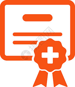 医学认证图标组织录取标签保修单橙子收据文档凭据准入贴纸药品图片