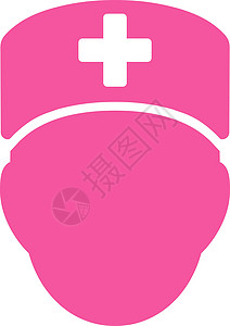 医生负责人图标字形情况粉色帮助药品用户保健医院卫生救护车图片