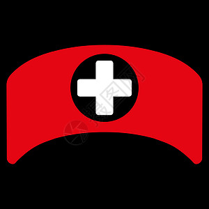 Cap医生章图标护理人员医疗医师健康帽子卫生背景保健字形救护车图片