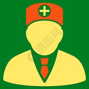 主物理图标黄色情况医院医生救护车医疗帮助主治医生护理人员急救员图片