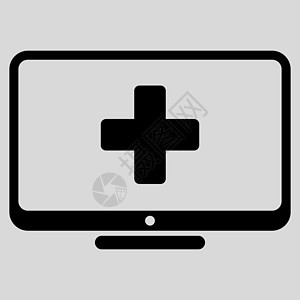 医疗监视器图标屏幕药品黑色笔记本帮助背景电视科学视频药店图片