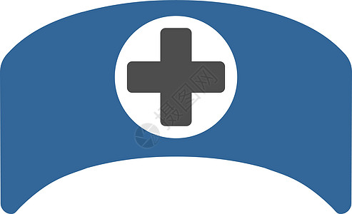 Cap医生章图标医疗救护车护理人员护士灰色帽子医师字形保健卫生图片