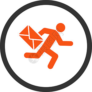 邮件信使图标邮政字形邮差赛跑者地址服务电子邮件船运男人数据图片