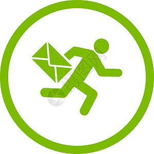 邮件信使图标数据用户邮递员赛跑者通讯垃圾邮件服务男人男性字形图片