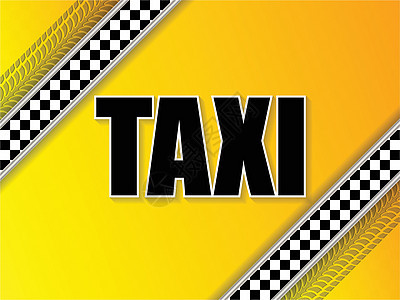 出租出租车公司以轮胎胎脚和金属元素做广告图片