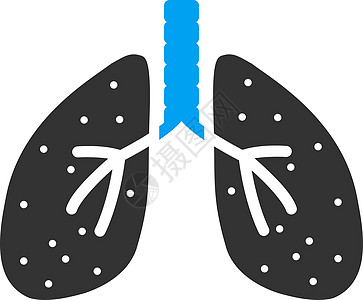 肺部图标胸部诊断支气管炎呼吸解剖学医疗身体字形生理呼吸系统图片