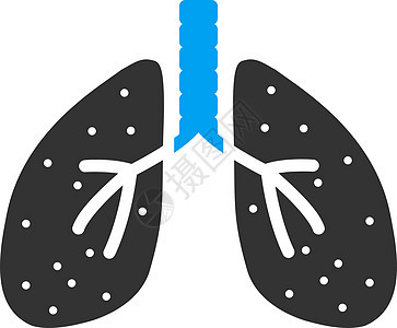 肺部图标胸部诊断支气管炎呼吸解剖学医疗身体字形生理呼吸系统图片