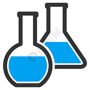 Glass 瓶状玻璃图标知识管子瓶子化学品蓝色科学玻璃容器灯泡液体背景图片