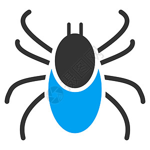 Mite 图标害虫字形昆虫漏洞臭虫蓝色感染寄生木马寄生虫图片