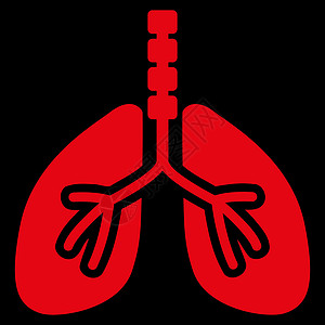 呼吸系统图标解剖学疾病气管结核外科病人支气管器官肺部背景图片
