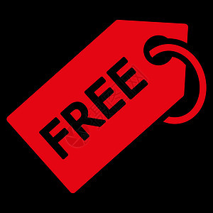 自由标签图标座位红色黑色背景入口邀请函价格免费密码字形图片