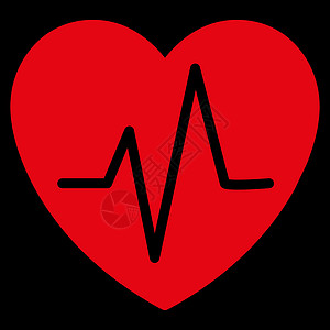 心脏Ekg 图标脉动示波器疾病心脏病学速度心电图保健频率字形医师图片
