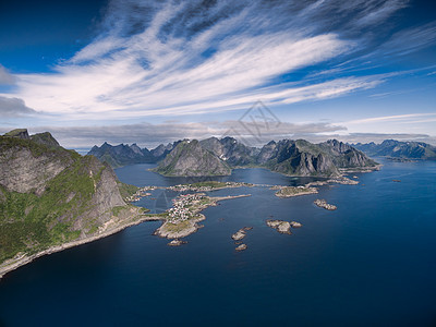 lofoten 宝箱峡湾旅行山脉风景岛屿胜地山峰村庄海岸大豆图片