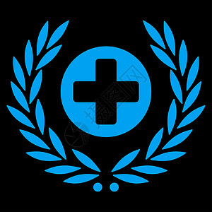 医疗保健标志图标字形背景援助成就胜利医生会徽勋章国家标签图片