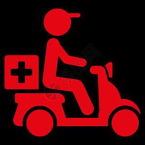 药品 摩托车交付图标止痛药运输医生司机医院情况发动机送货制药字形图片