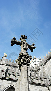 葡萄牙波尔多港大教堂文化历史旅游建筑学旅行大教堂景观窗户入口宗教图片