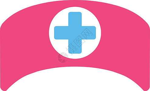 Cap医生章图标字形保健救护车卫生护士护理人员医师帽子医疗粉色图片