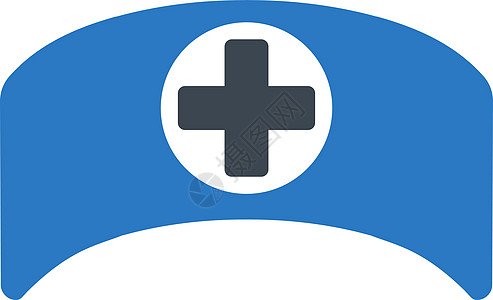 Cap医生章图标医疗健康护士卫生保健护理人员帽子救护车医师蓝色图片