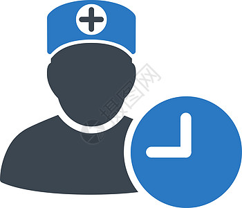 医生日程表图标保健制药议程时间规划师调度日程蓝色程序日历图片