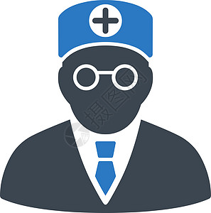 主物理图标帮助诊所字形首席蓝色员工护士从业者主治医生医生图片