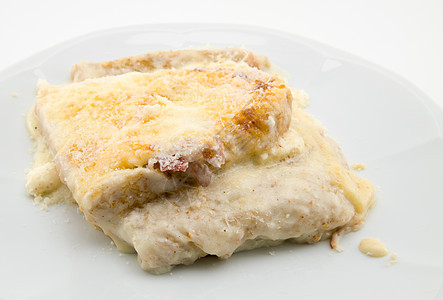 意大利吐司面包薄饼美食午餐沙拉营养盘子白色餐厅面条食物宏观图片