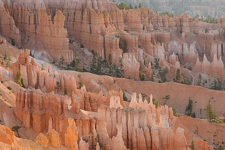 Bryce 峡谷侵蚀公园砂岩沙漠旅游风景悬崖岩石橙子红色图片