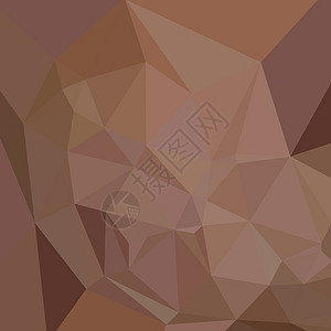抽象低多边形背景三角棕色多面体测量马赛克三角形像素化紫色头颅折纸图片