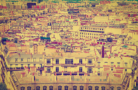 巴黎烟囱房子阁楼窗户建筑学前冲大都市住宅阳台天线图片