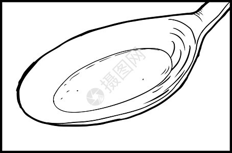 带液体的概括勺子背景图片