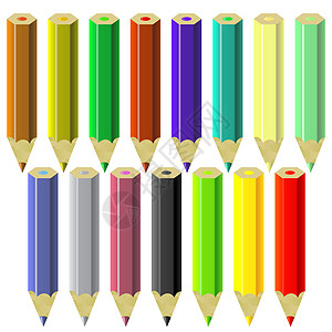 彩色笔集蓝色学习工作木头大学卡通片工具光谱紫色石墨图片