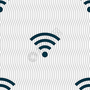 无线网络标志 无线网络符号 无线网络图标区 具有几何纹理的无缝模式 向量网站邮票标签按钮令牌互联网创造力信号质量上网图片
