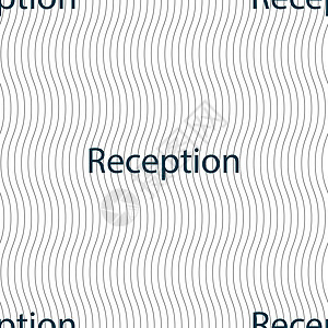 接收符号图标 酒店登记表符号 无缝模式与几何纹理 矢量艺术鉴别插图行政人员创造力令牌接待员按钮服务接待图片