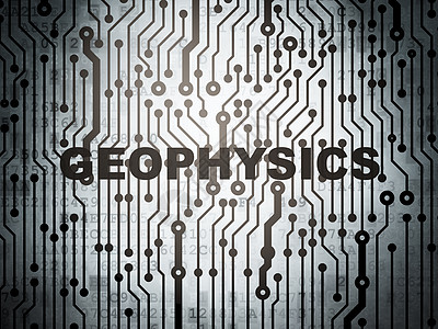 具有地球物理学的科学概念电路板学校物理勘探电子产品实验室灰阶创新背景知识数据图片