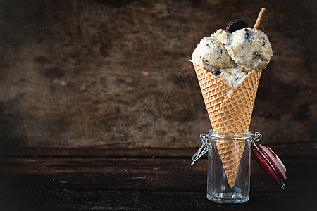 冰淇淋饼干食物宏观静物吃饭菜单摄影乳制品巧克力咖啡店影棚图片