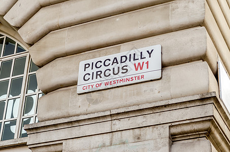 Piccadilly 马戏团街牌 伦敦图片