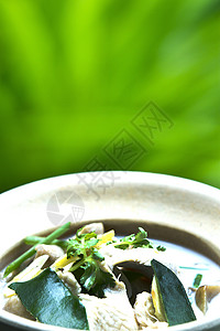 汤姆卡凯香菜午餐美食勺子文化白色蓝色卡盖食物筷子背景图片